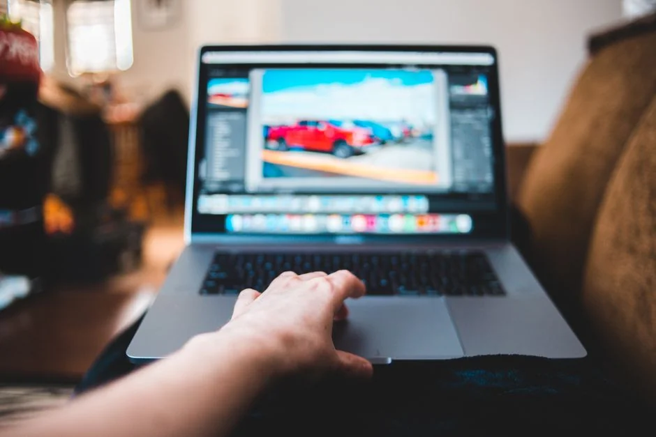 Facebook page of an entrepreneurs social media on desktop and mobile.